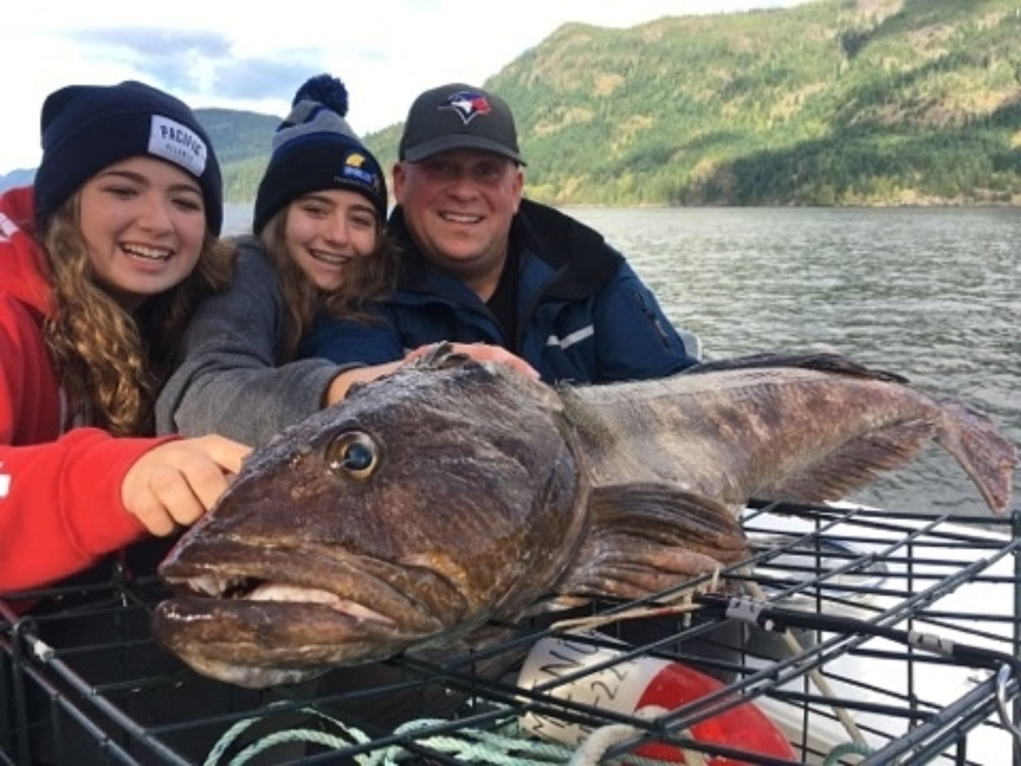 Posing with the lingcod